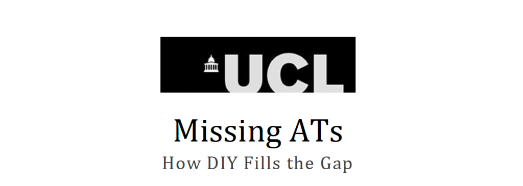 Screenshot of cover page of dissertation, with title "Missing ATs: How DIY Fills the Gap" showing.